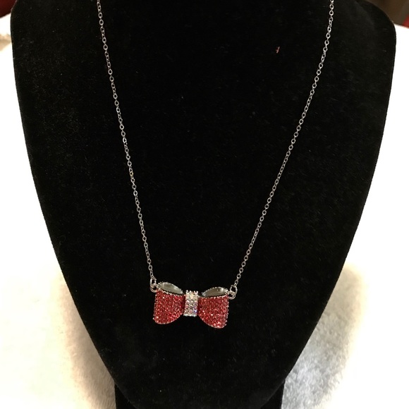 Sexy bow tie costume Crystal  necklace - Picture 1 of 2